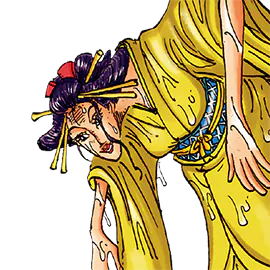 びしょ濡れ女